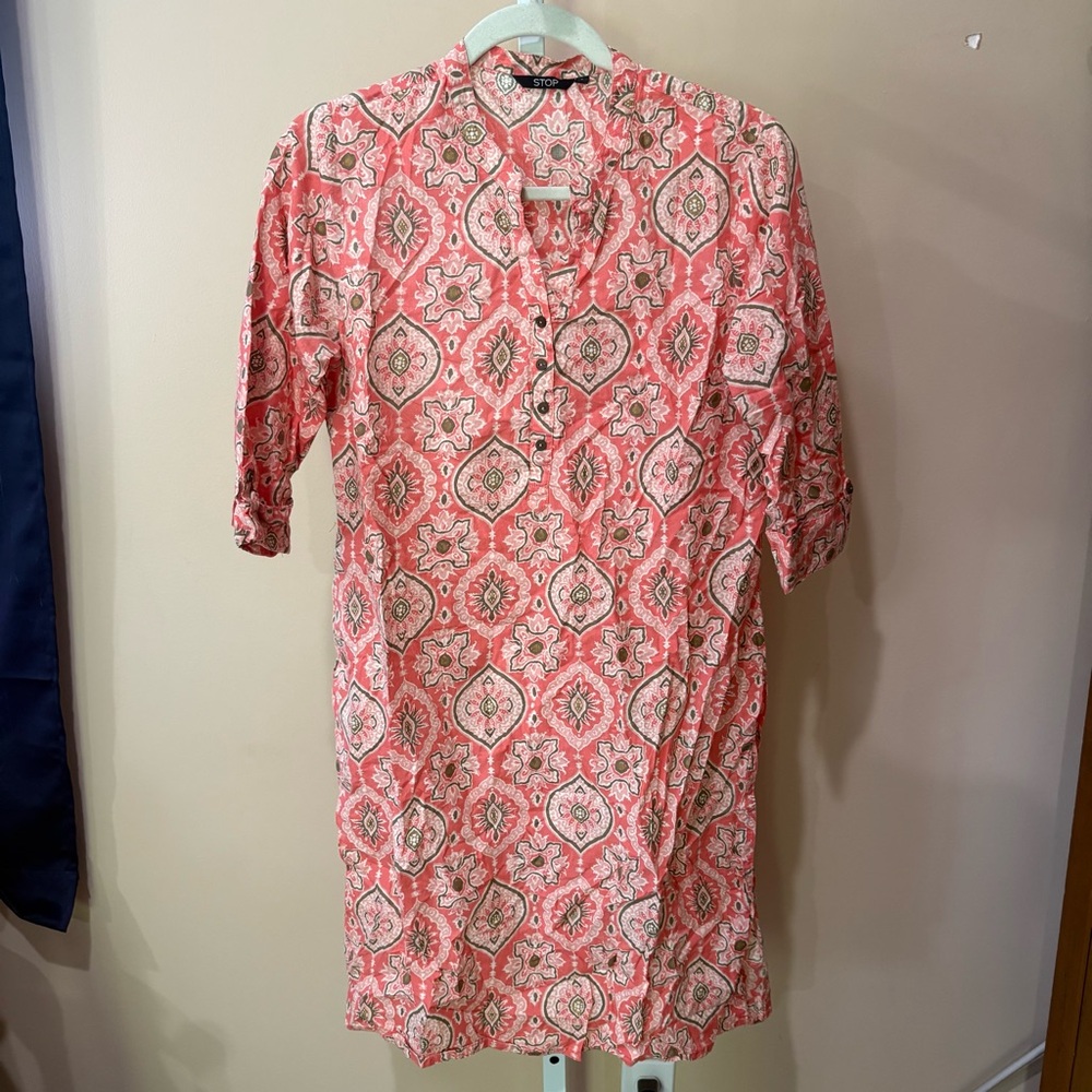 Stop Staring Pink Patterned Dress L